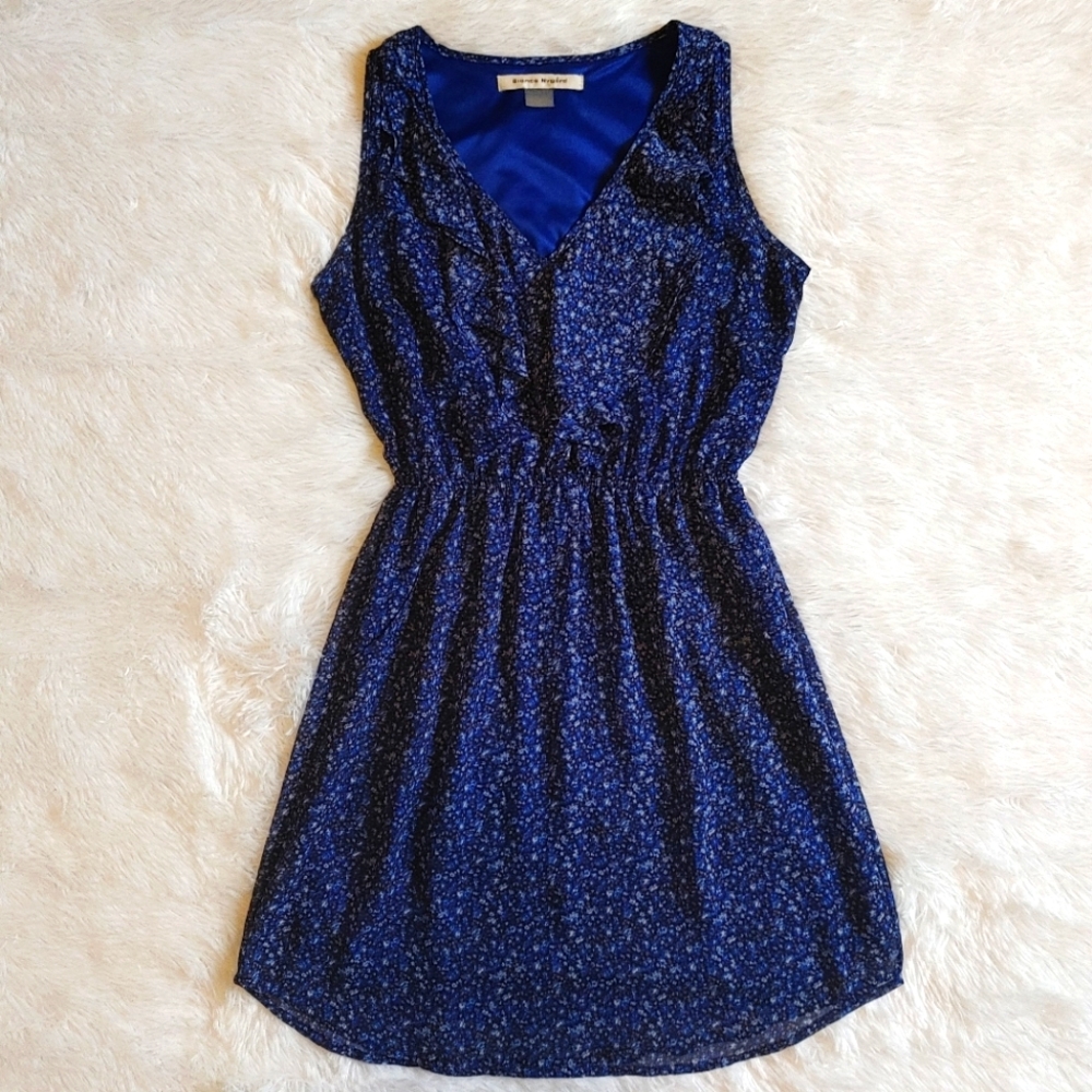 Bianca Nygård || Flowy Blue Floral Summer Dress, Size Small